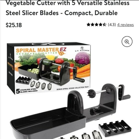 NIB Spiral Master EZ Vegetable Cutter - Picture 8 of 8